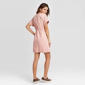 NWT Pink Universal Thread Short Sleeve Dress Large